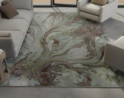 Kas Illusions 6203 Seafoam  Transitional Machine Woven Rug