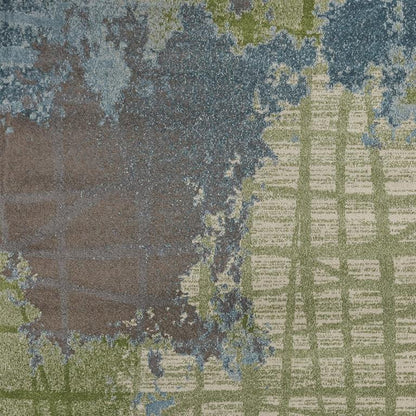 Kas Illusions 6207 Green Blue Transitional Machine Woven Rug