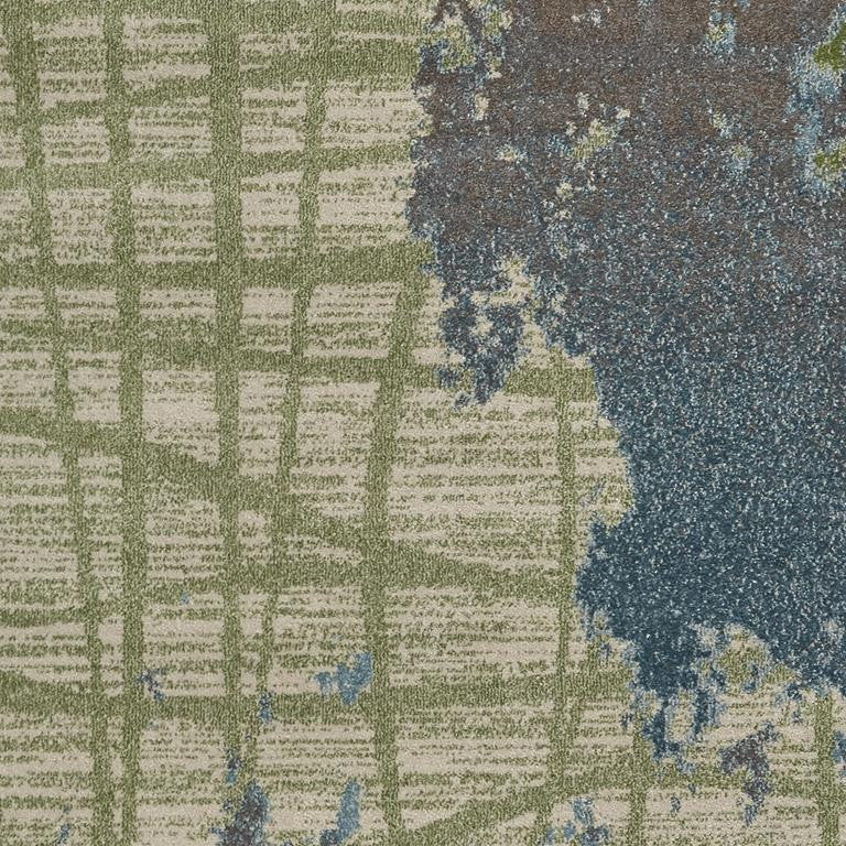 Kas Illusions 6207 Green Blue Transitional Machine Woven Rug