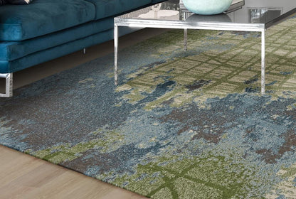 Kas Illusions 6207 Green Blue Transitional Machine Woven Rug