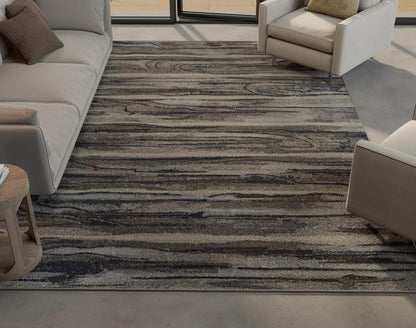Kas Illusions 6210 Grey Transitional Machine Woven Rug
