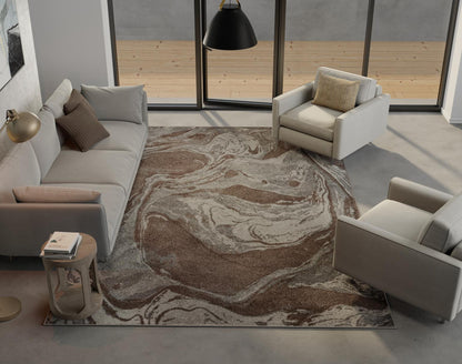 Kas Illusions 6217 Mocha Transitional Machine Woven Rug