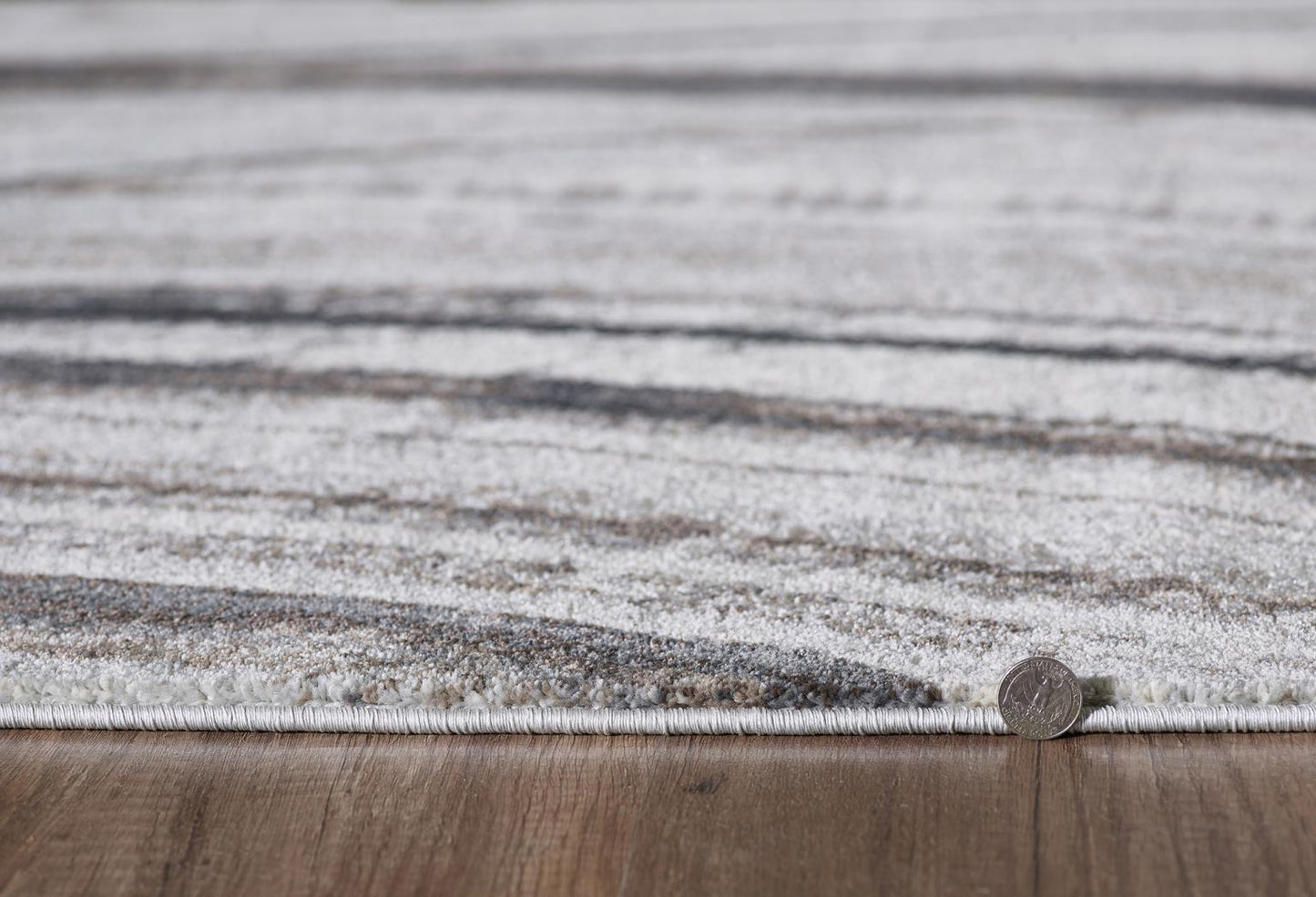 Kas Illusions 6218 Ivory Grey Transitional Machine Woven Rug