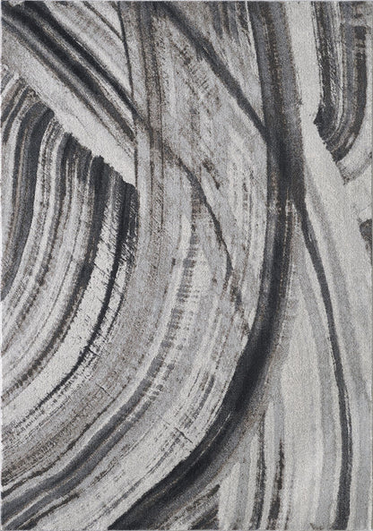 Kas Illusions 6218 Ivory Grey Transitional Machine Woven Rug