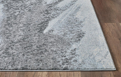 Kas Illusions 6221 Blue Grey Transitional Machine Woven Rug