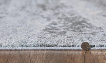 Kas Illusions 6221 Blue Grey Transitional Machine Woven Rug
