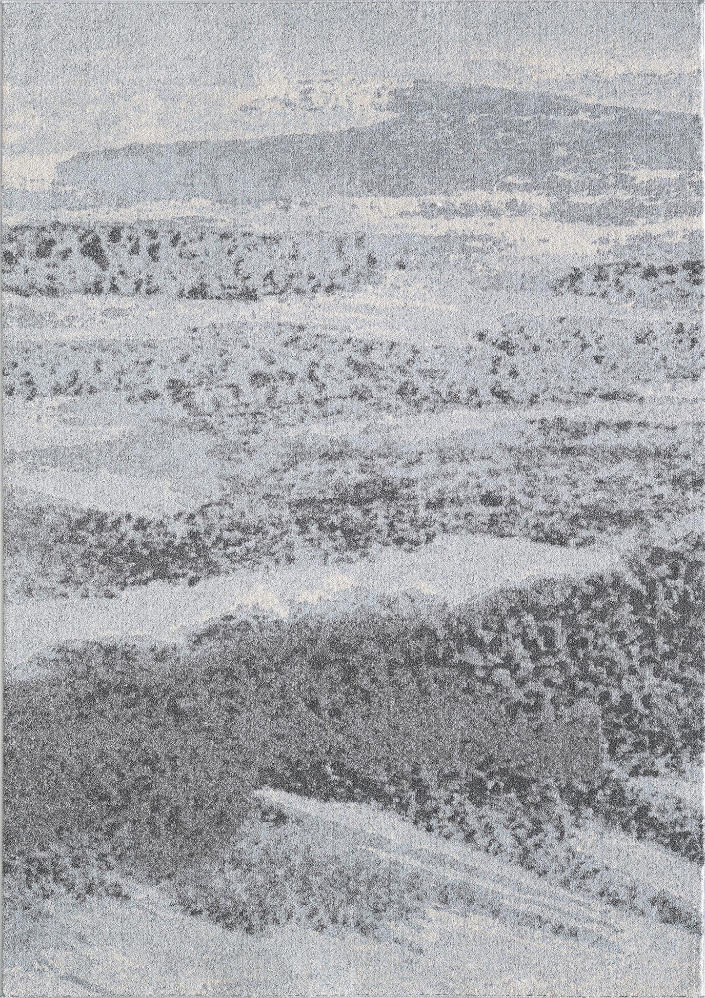 Kas Illusions 6221 Blue Grey Transitional Machine Woven Rug