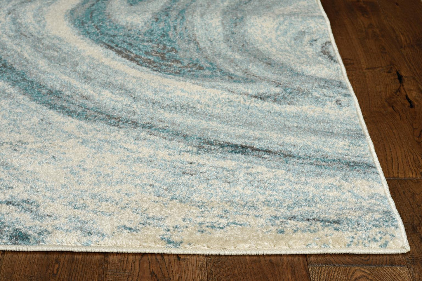 Kas Illusions 6226 Teal Transitional Machine Woven Rug