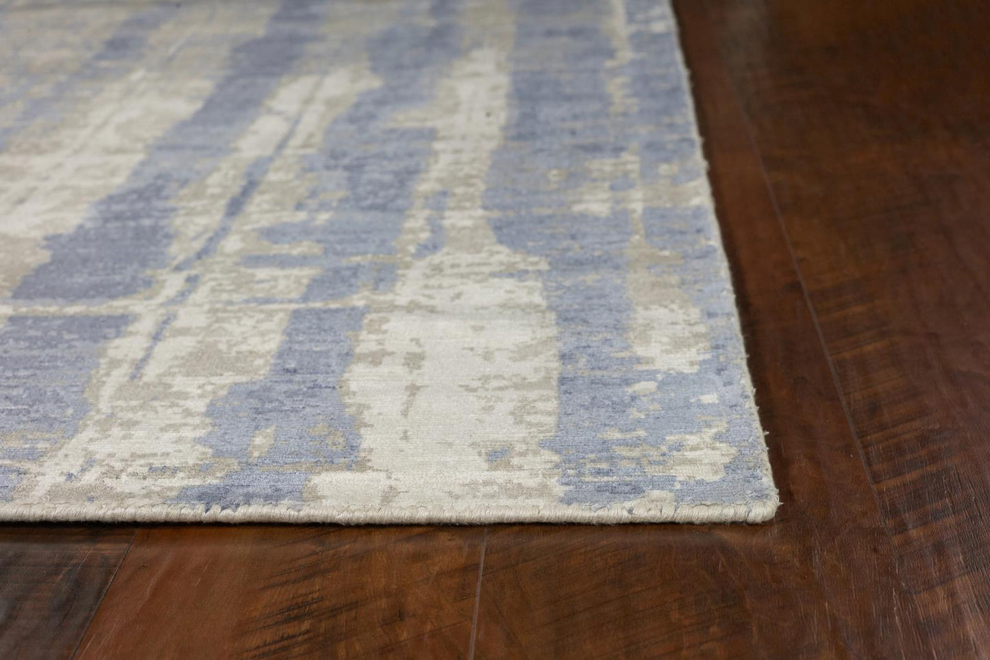 Kas Indulge 0802 Grey Blue Transitional Hand Loomed Rug