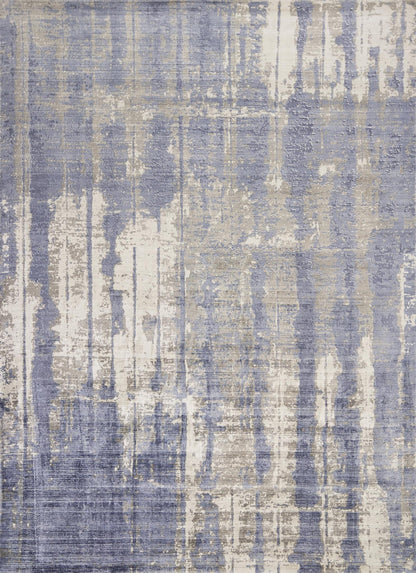 Kas Indulge 0802 Grey Blue Transitional Hand Loomed Rug