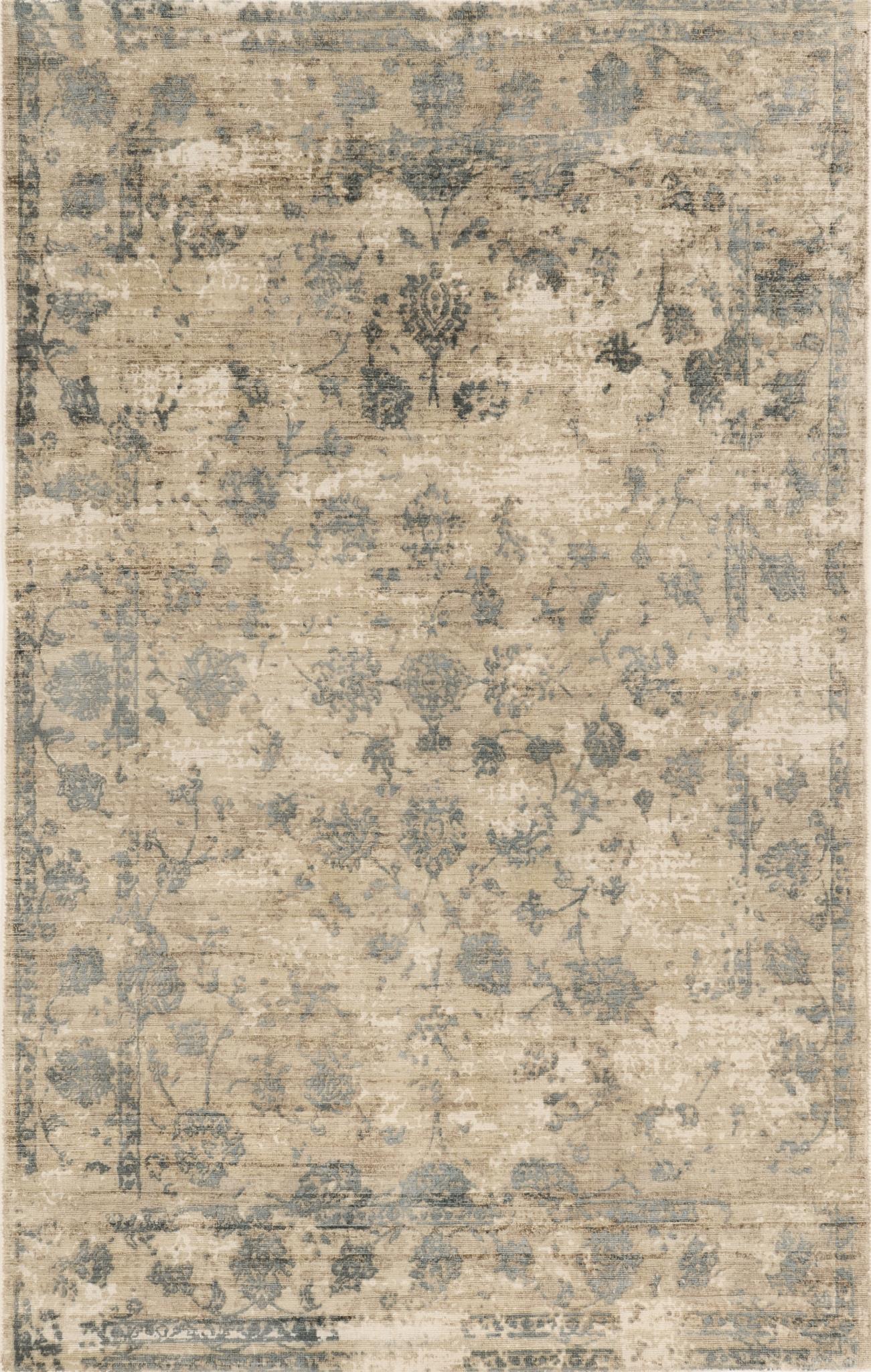 Kas Indulge 0805 Sand Blue Transitional Hand Loomed Rug