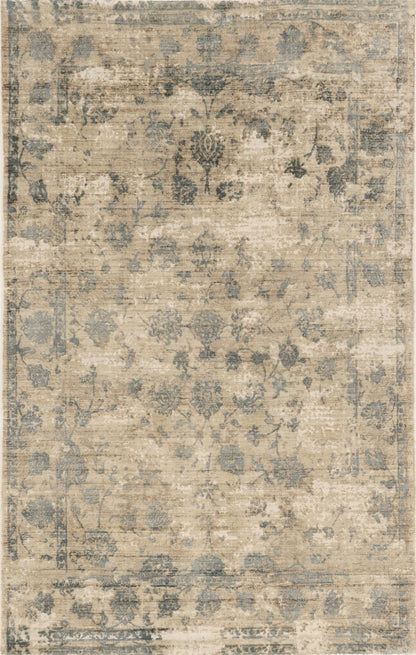 Kas Indulge 0805 Sand Blue Transitional Hand Loomed Rug