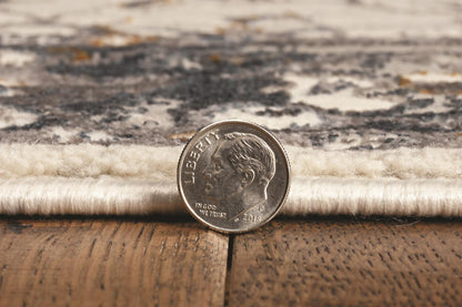 Kas Inspire 7500 Ivory Grey Transitional Machine Woven Rug