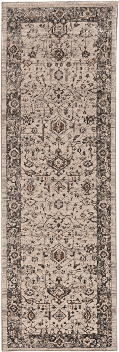 Kas Inspire 7500 Ivory Grey Transitional Machine Woven Rug