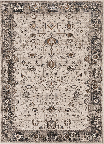 Kas Inspire 7500 Ivory Grey Transitional Machine Woven Rug