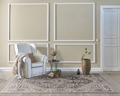 Kas Inspire 7501 Grey Transitional Machine Woven Rug