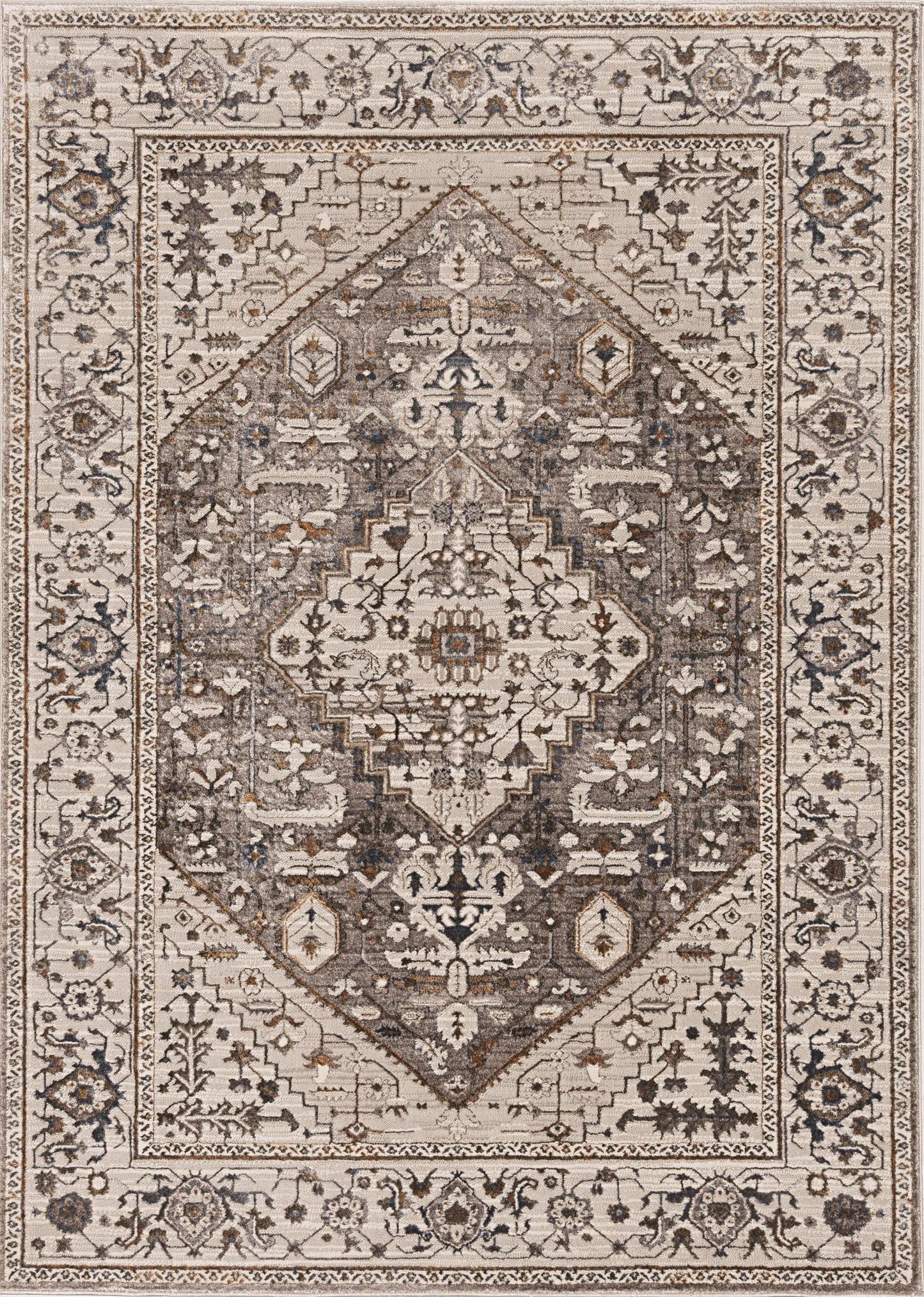 Kas Inspire 7501 Grey Transitional Machine Woven Rug
