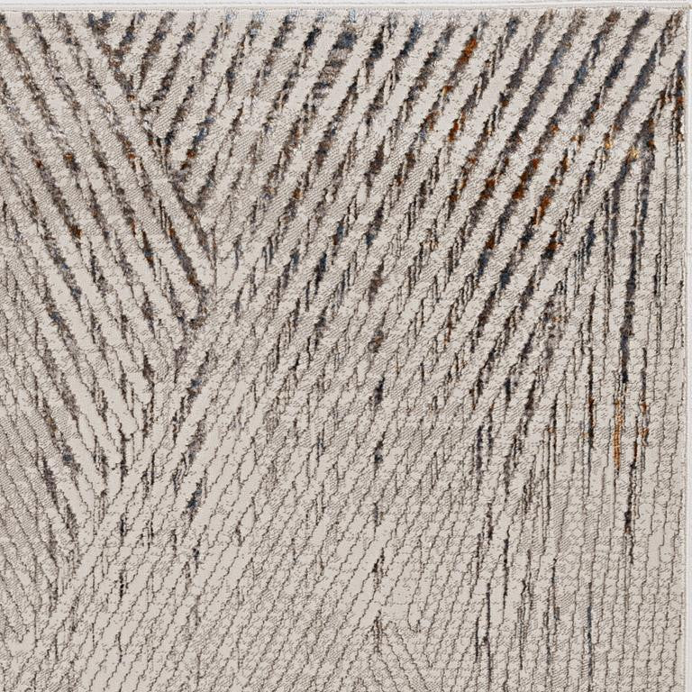 Kas Inspire 7504 Ivory Grey Transitional Machine Woven Rug