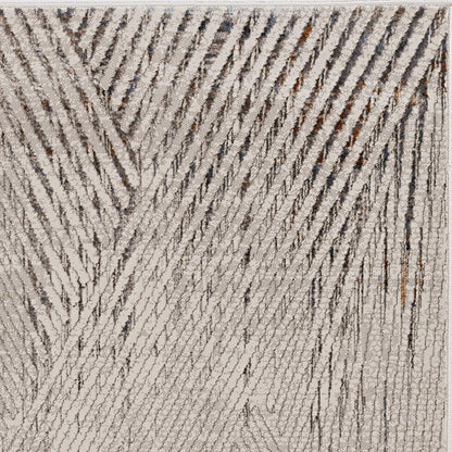 Kas Inspire 7504 Ivory Grey Transitional Machine Woven Rug