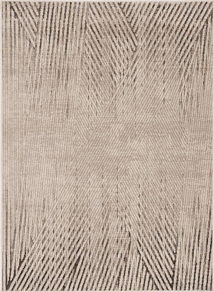 Kas Inspire 7504 Ivory Grey Transitional Machine Woven Rug