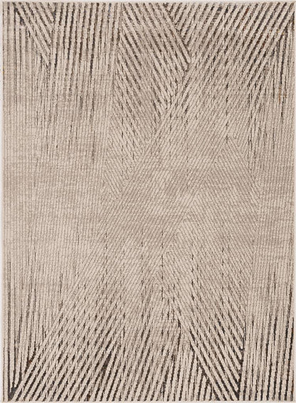 Kas Inspire 7504 Ivory Grey Transitional Machine Woven Rug