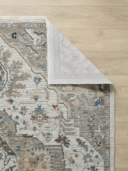 Kas Karina 8263 Ivory Grey Transitional Machine Woven Rug