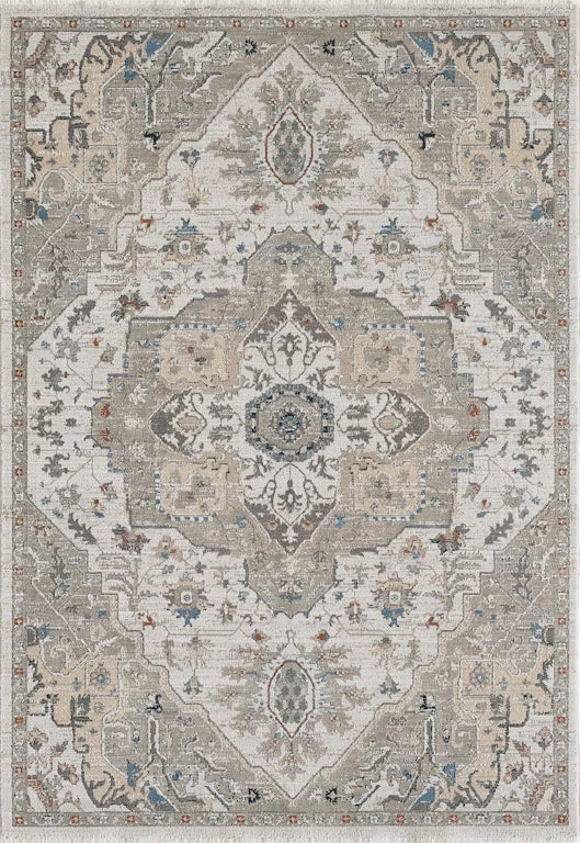 Kas Karina 8263 Ivory Grey Transitional Machine Woven Rug