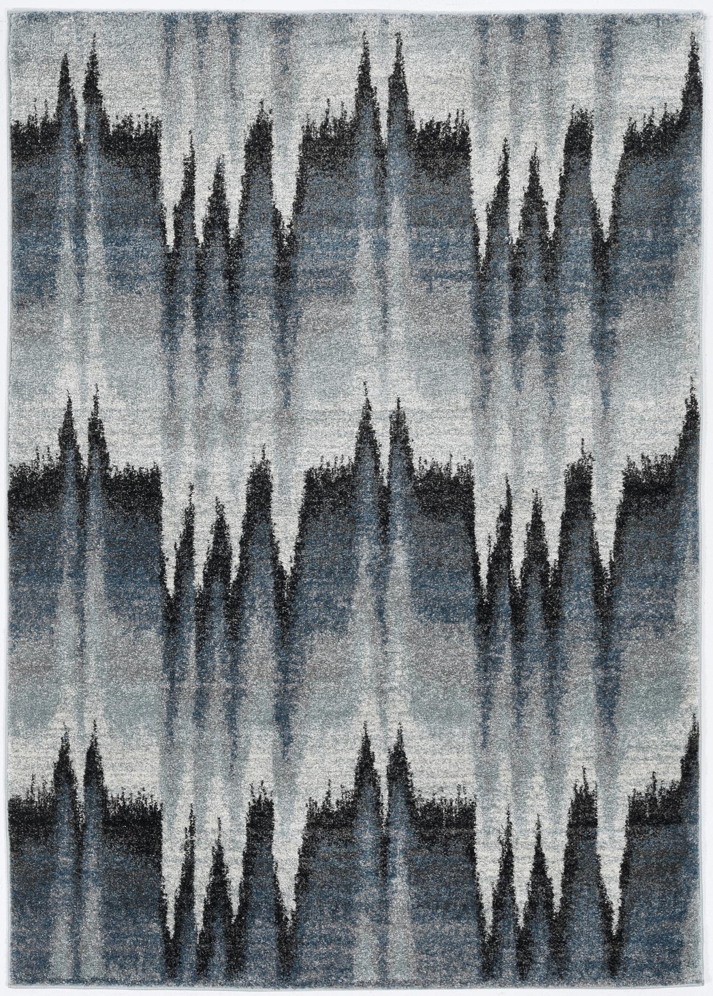 Kas Landscapes 5908 Blue Ivory Transitional Machine Woven Rug