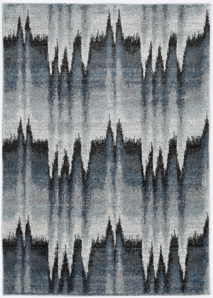 Kas Landscapes 5908 Blue Ivory Transitional Machine Woven Rug