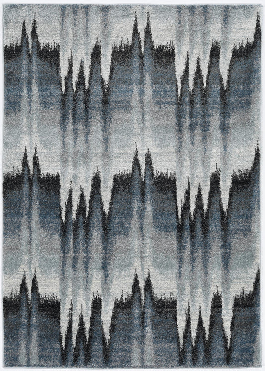Kas Landscapes 5908 Blue Ivory Transitional Machine Woven Rug