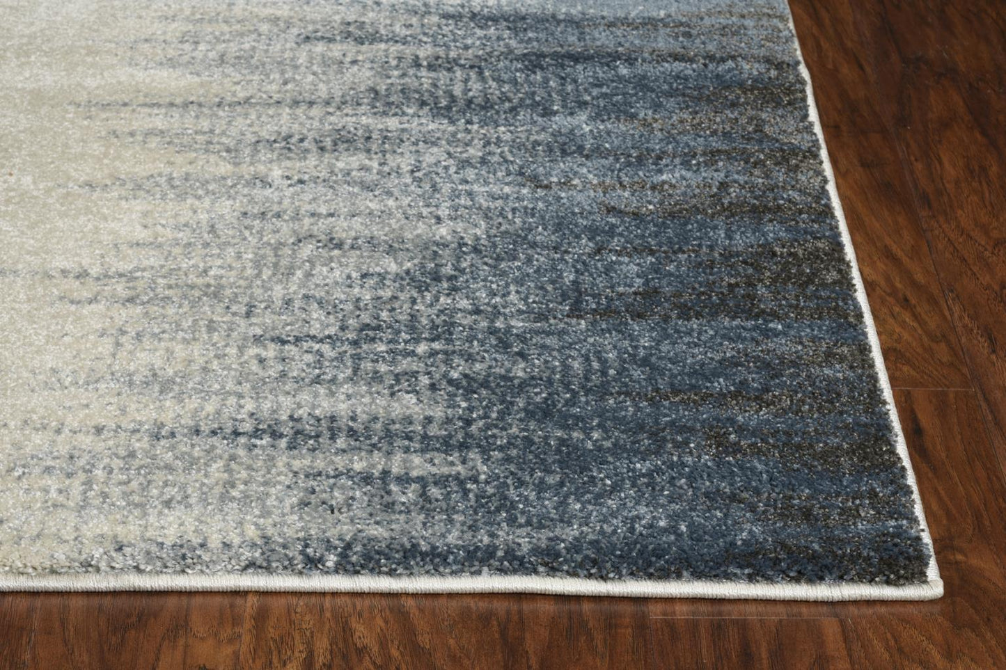 Kas Landscapes 5909 Ivory Blue Transitional Machine Woven Rug