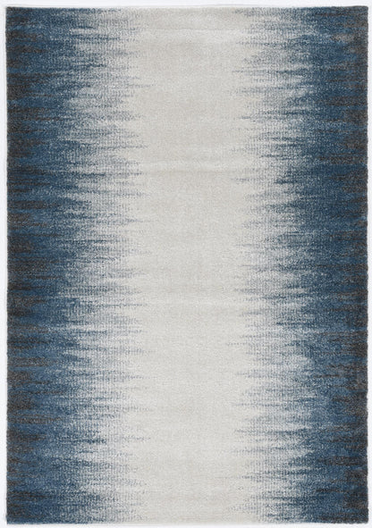 Kas Landscapes 5909 Ivory Blue Transitional Machine Woven Rug