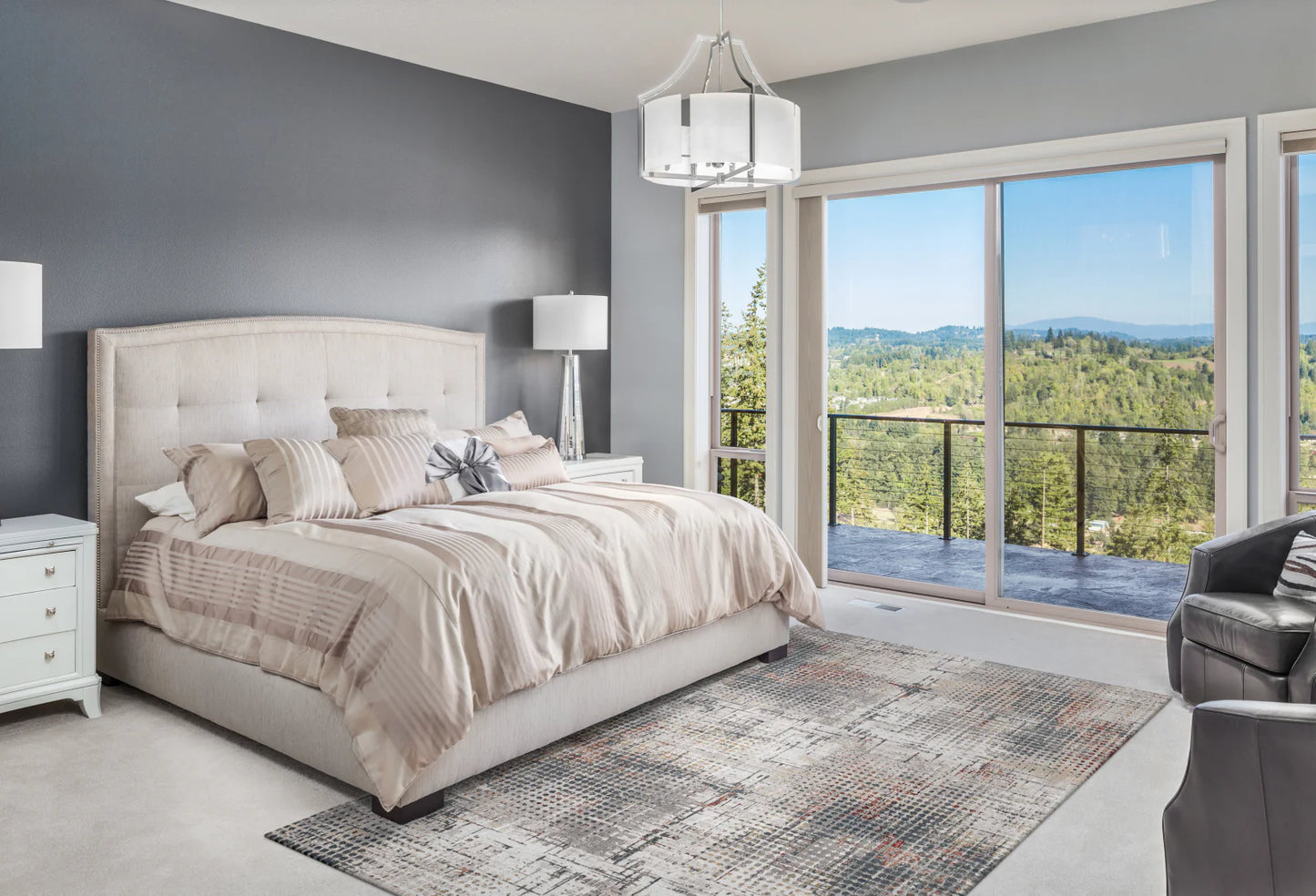 Kas Lara 7253 Grey Brick Transitional Machine-Woven Rug