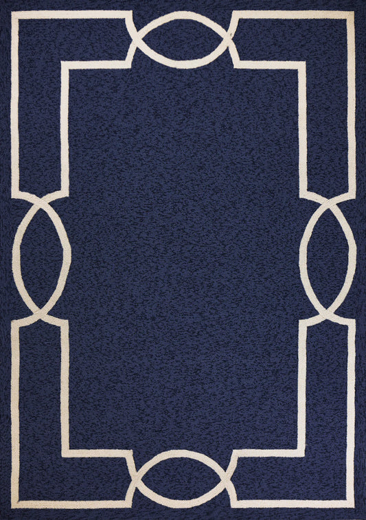 Kas Libby Langdon Hamptons 5224 Ocean Indoor/Outdoor Hand-Hooked Rug