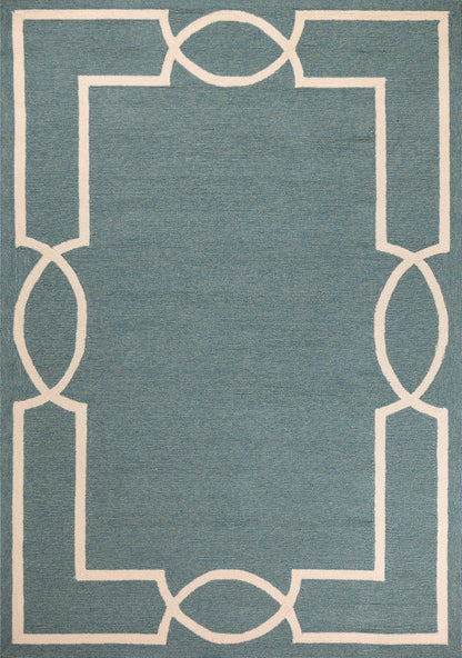 Kas Libby Langdon Hamptons 5225 Spa Indoor/Outdoor Hand-Hooked Rug