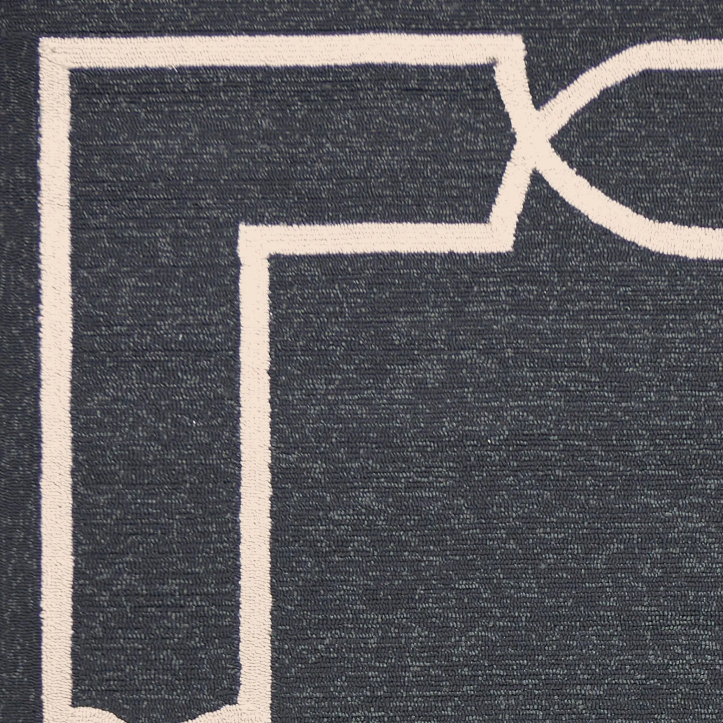 Kas Libby Langdon Hamptons 5226 Onyx Indoor/Outdoor Hand-Hooked Rug