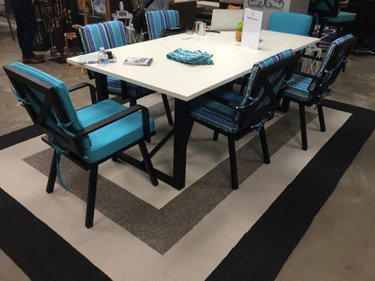 Kas Libby Langdon Hamptons 5228 Charcoal Indoor/Outdoor Hand-Hooked Rug