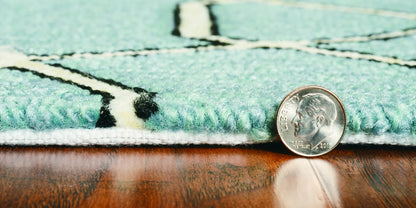 Kas Libby Langdon Hamptons 5232 Spa Indoor/Outdoor Hand-Hooked Rug