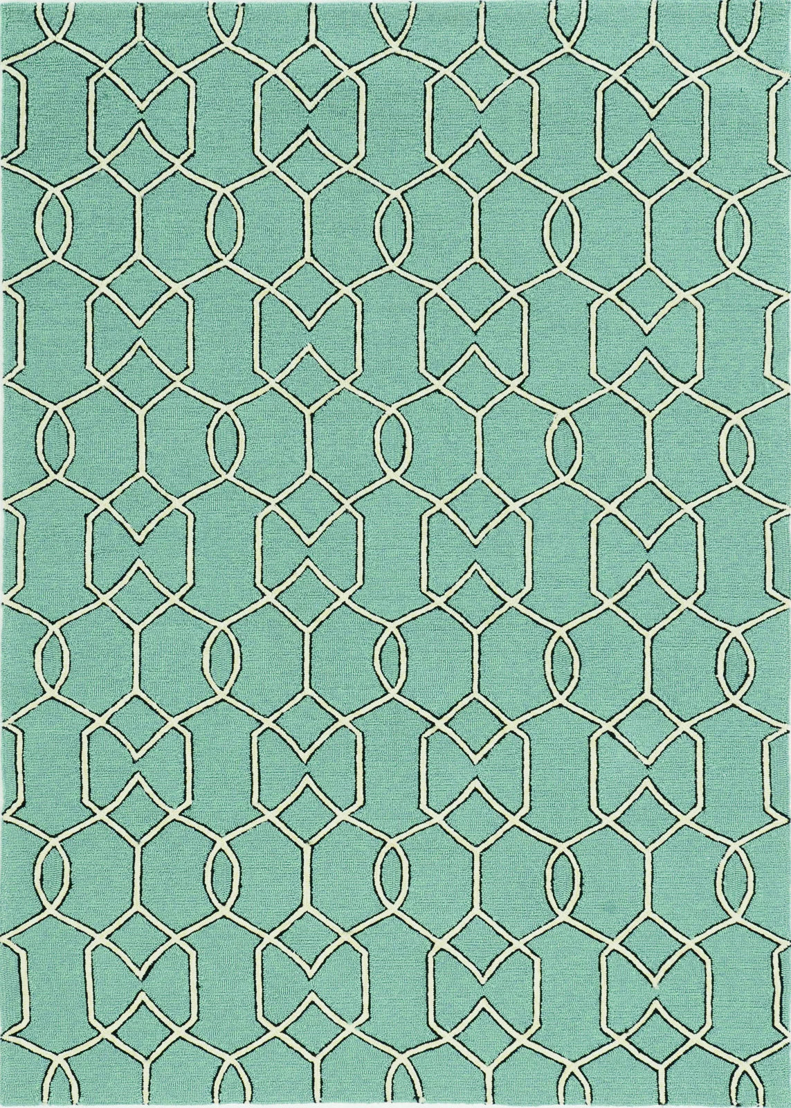 Kas Libby Langdon Hamptons 5232 Spa Indoor/Outdoor Hand-Hooked Rug