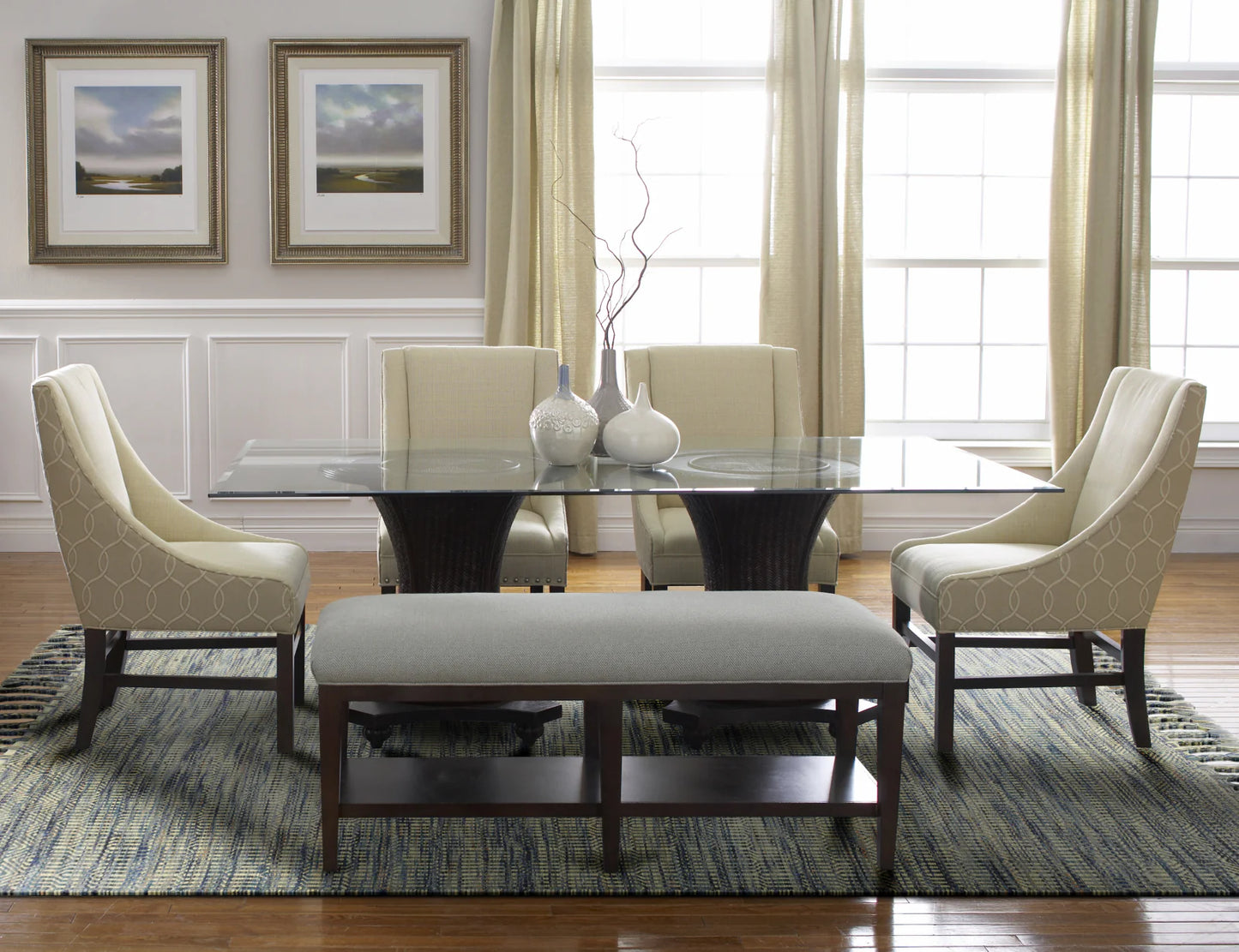 Kas Libby Langdon Homespun 5563 Ocean Casual Hand-Woven Rug