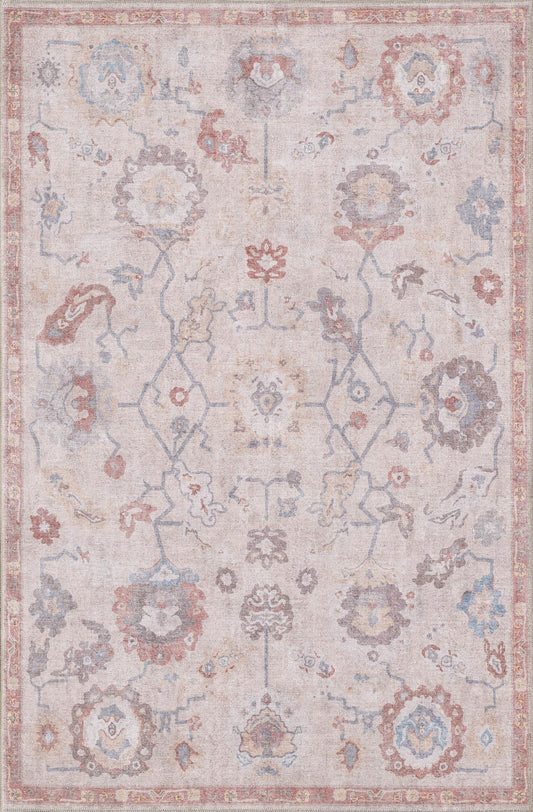 Kas London 4815 Sand Rust Transitional Machine Woven Rug