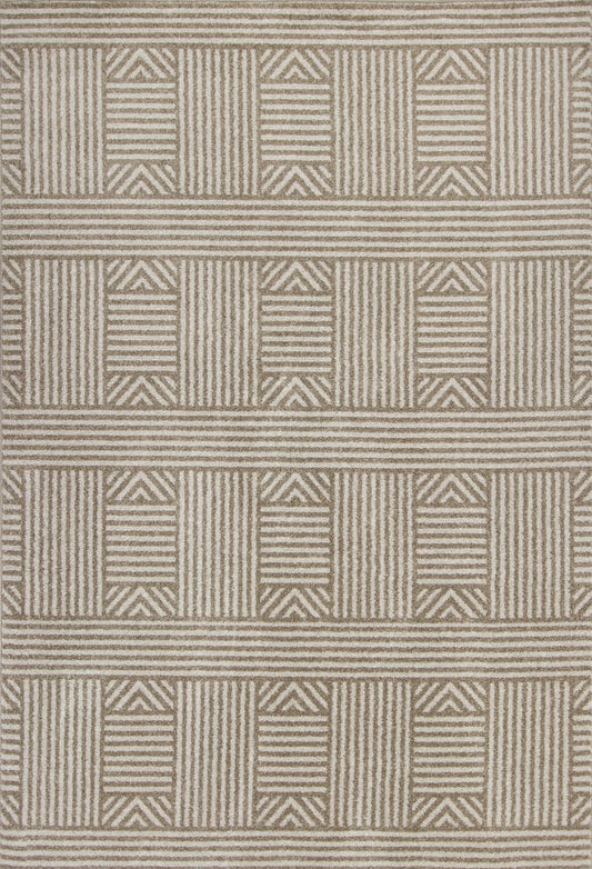 Kas Lucia 2762 Beige Indoor/Outdoor Machine Woven Rug