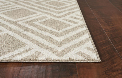 Kas Lucia 2763 Beige Indoor/Outdoor Machine Woven Rug