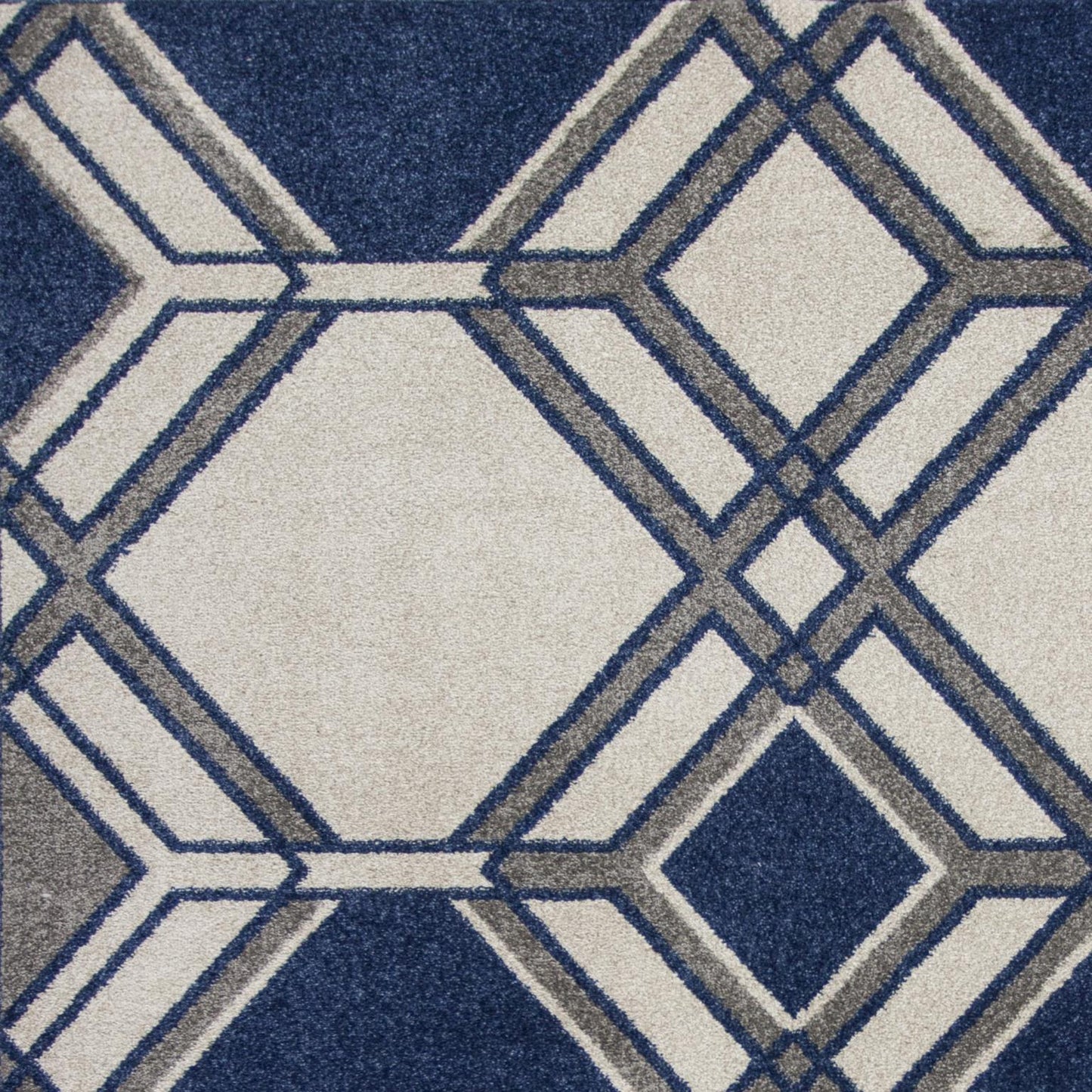 Kas Lucia 2768 Ivory Denim Indoor/Outdoor Machine Woven Rug