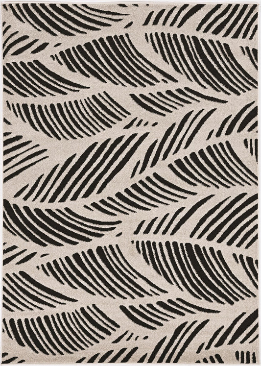 Kas Lucia 2770 Black White Indoor/Outdoor Machine Woven Rug