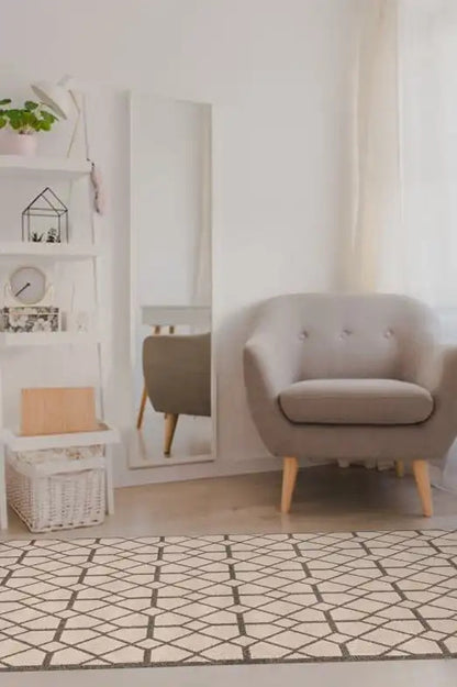 Kas Lucia 2773 Ivory Grey Indoor/Outdoor Machine Woven Rug