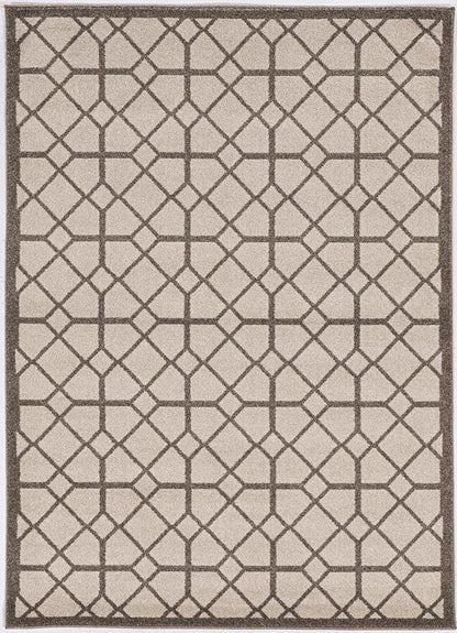 Kas Lucia 2773 Ivory Grey Indoor/Outdoor Machine Woven Rug