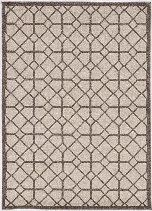 Kas Lucia 2773 Ivory Grey Indoor/Outdoor Machine Woven Rug
