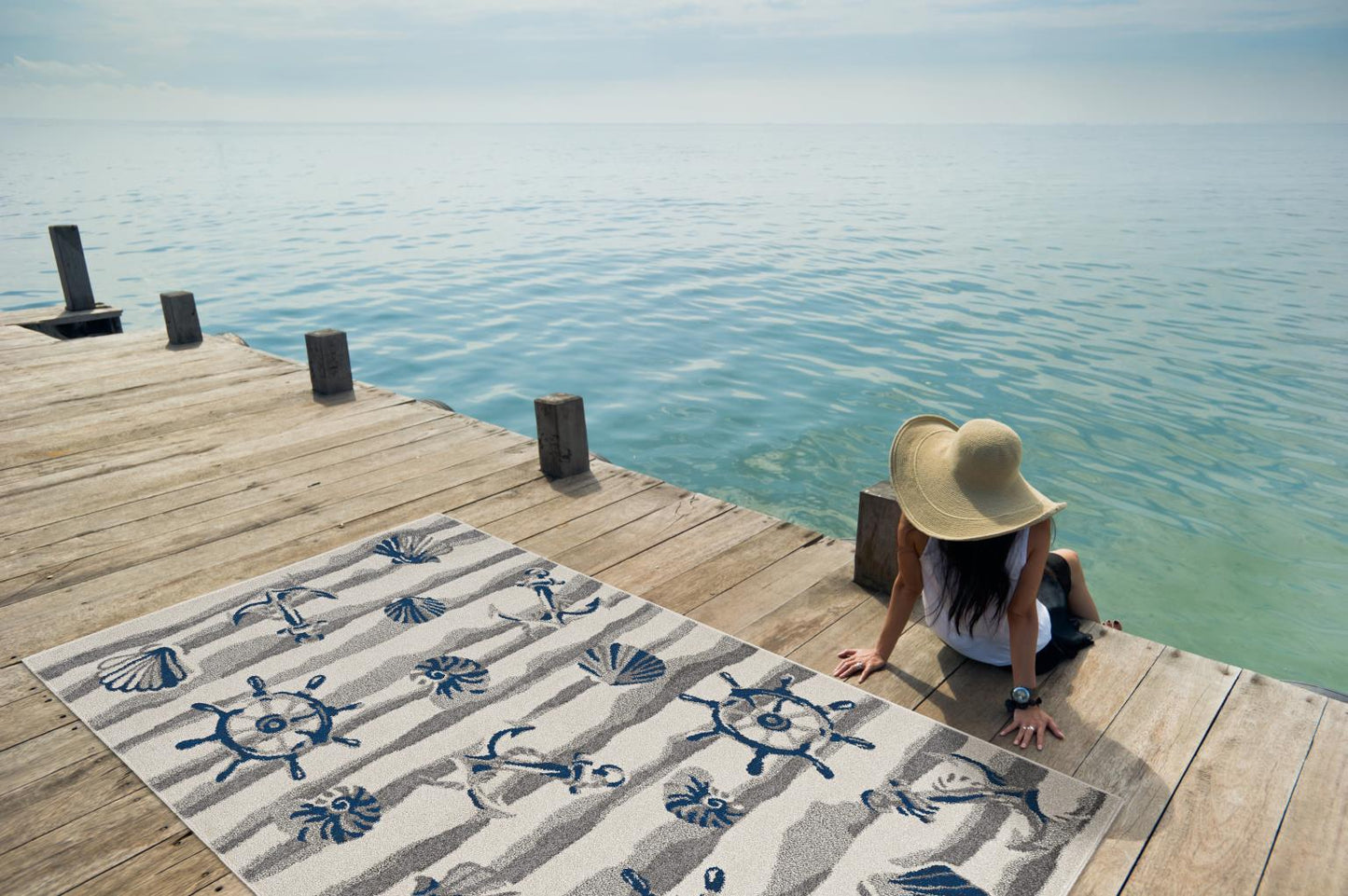 Kas Lucia 2775 Ivory Indoor/Outdoor Machine Woven Rug