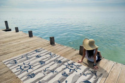 Kas Lucia 2775 Ivory Indoor/Outdoor Machine Woven Rug